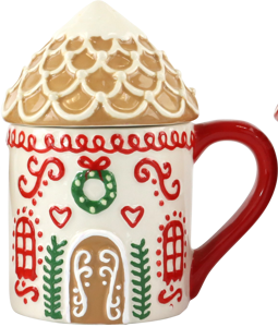 1030 MUGS CANDY COTTAGE S/3